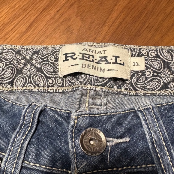 Ariat Women's Straight Leg Jeans - Blue - Picture 3 of 6